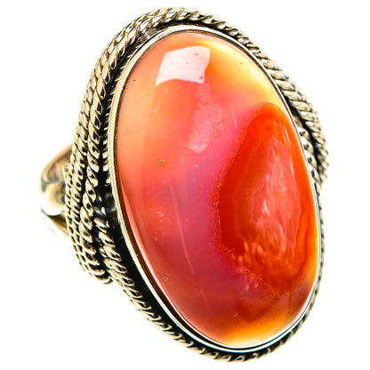 Red Botswana Agate Rings handcrafted by Ana Silver Co - RING109153 - Photo 2