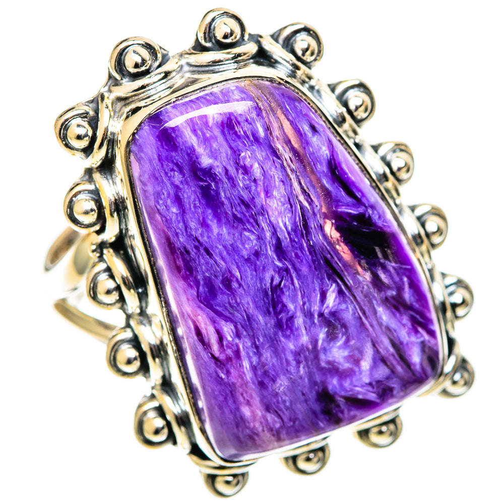Charoite Rings handcrafted by Ana Silver Co - RING109159 - Photo 2