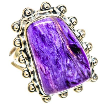 Charoite Rings handcrafted by Ana Silver Co - RING109159 - Photo 2