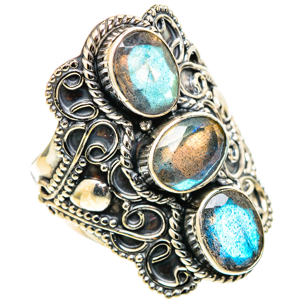 Labradorite Rings handcrafted by Ana Silver Co - RING109176 - Photo 2