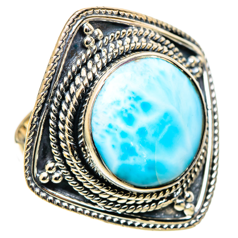 Larimar Rings handcrafted by Ana Silver Co - RING109178 - Photo 2
