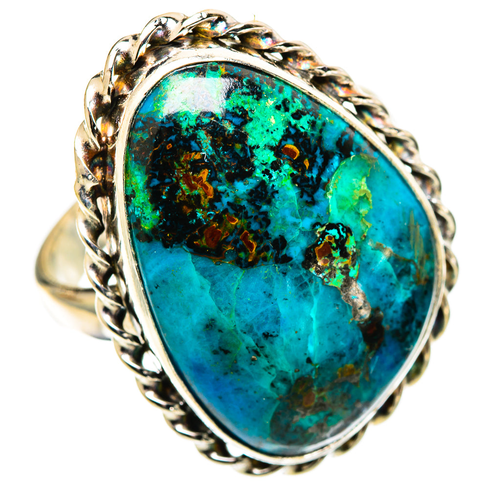 Chrysocolla Rings handcrafted by Ana Silver Co - RING109179 - Photo 2