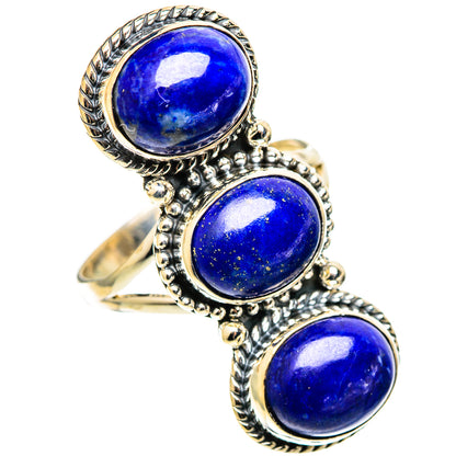 Lapis Lazuli Rings handcrafted by Ana Silver Co - RING109182 - Photo 2