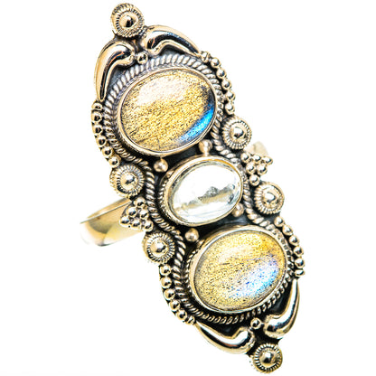 Labradorite Rings handcrafted by Ana Silver Co - RING109183 - Photo 2