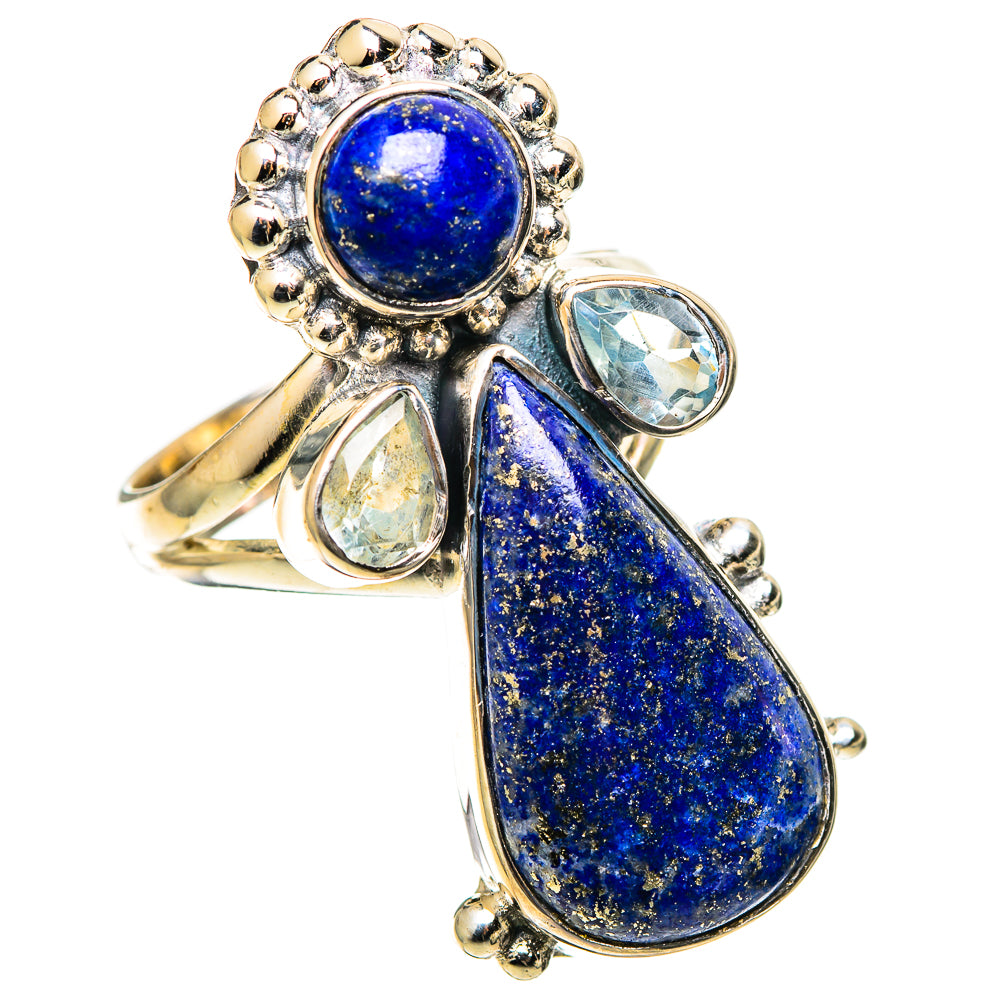 Lapis Lazuli Rings handcrafted by Ana Silver Co - RING109215 - Photo 2