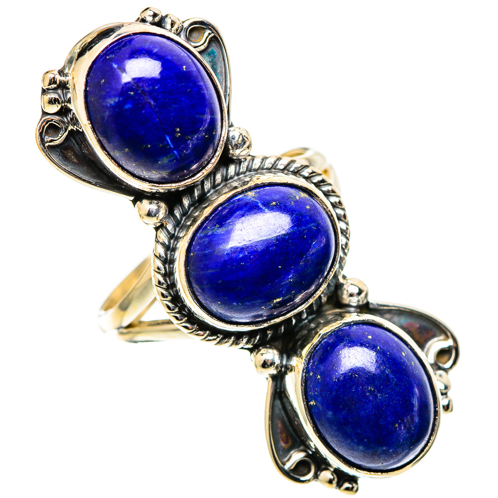 Lapis Lazuli Rings handcrafted by Ana Silver Co - RING109216 - Photo 2