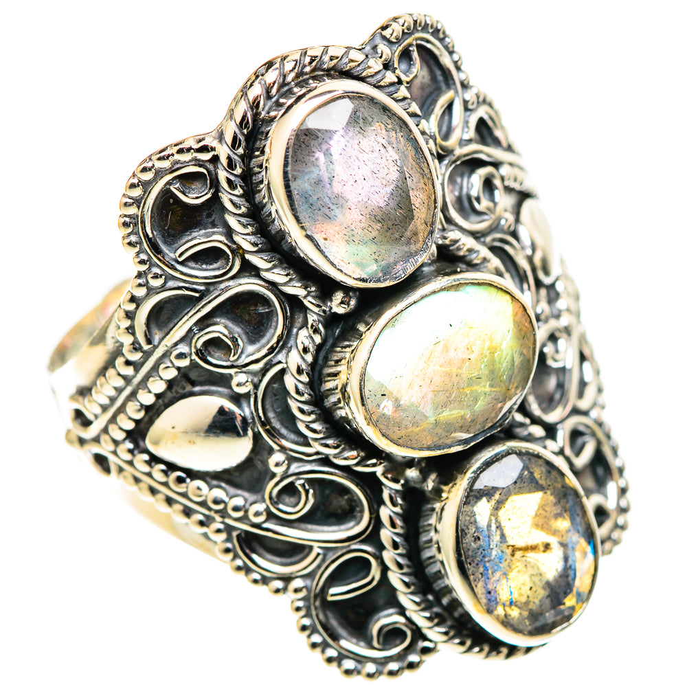 Labradorite Rings handcrafted by Ana Silver Co - RING109217 - Photo 2