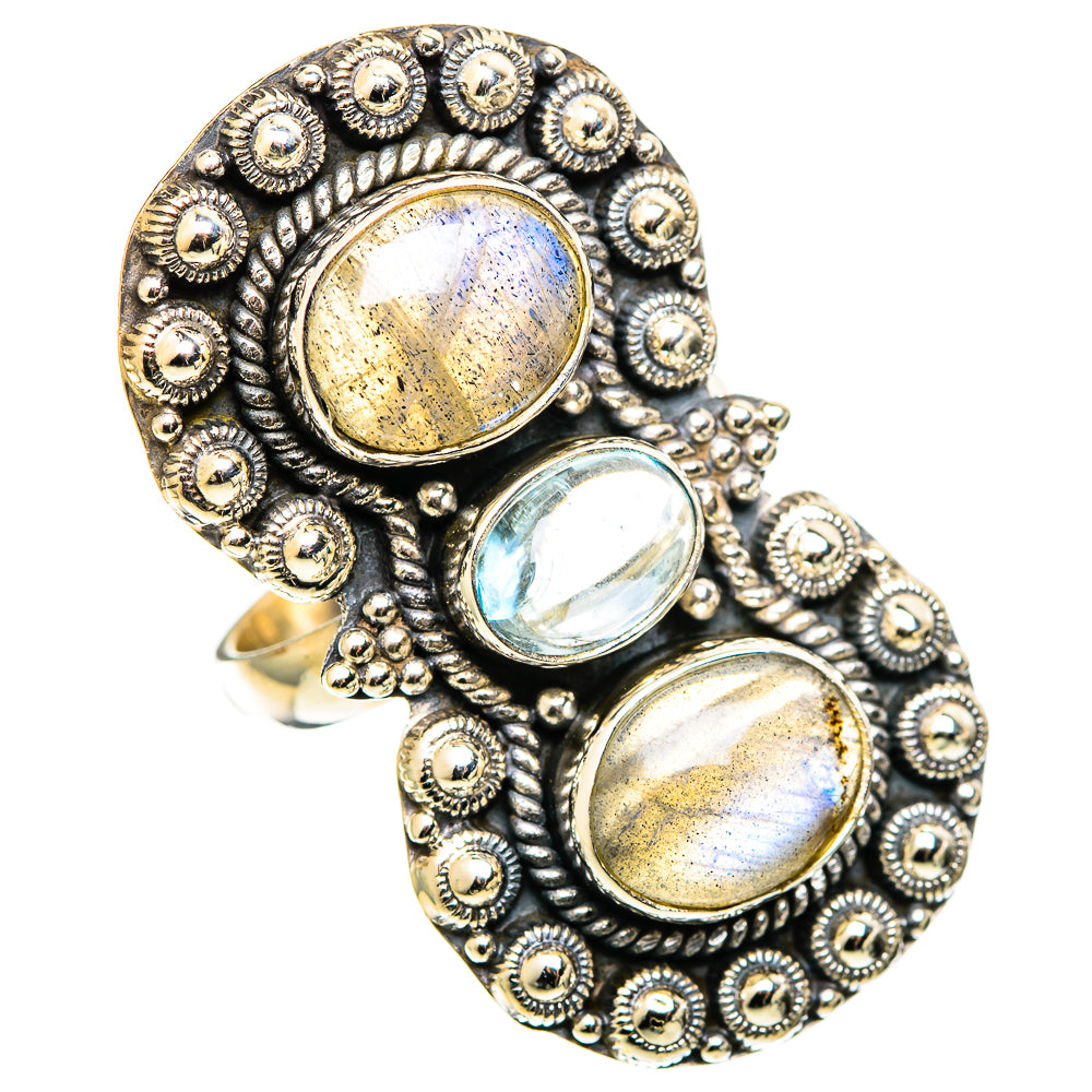 Labradorite Rings handcrafted by Ana Silver Co - RING109221 - Photo 2