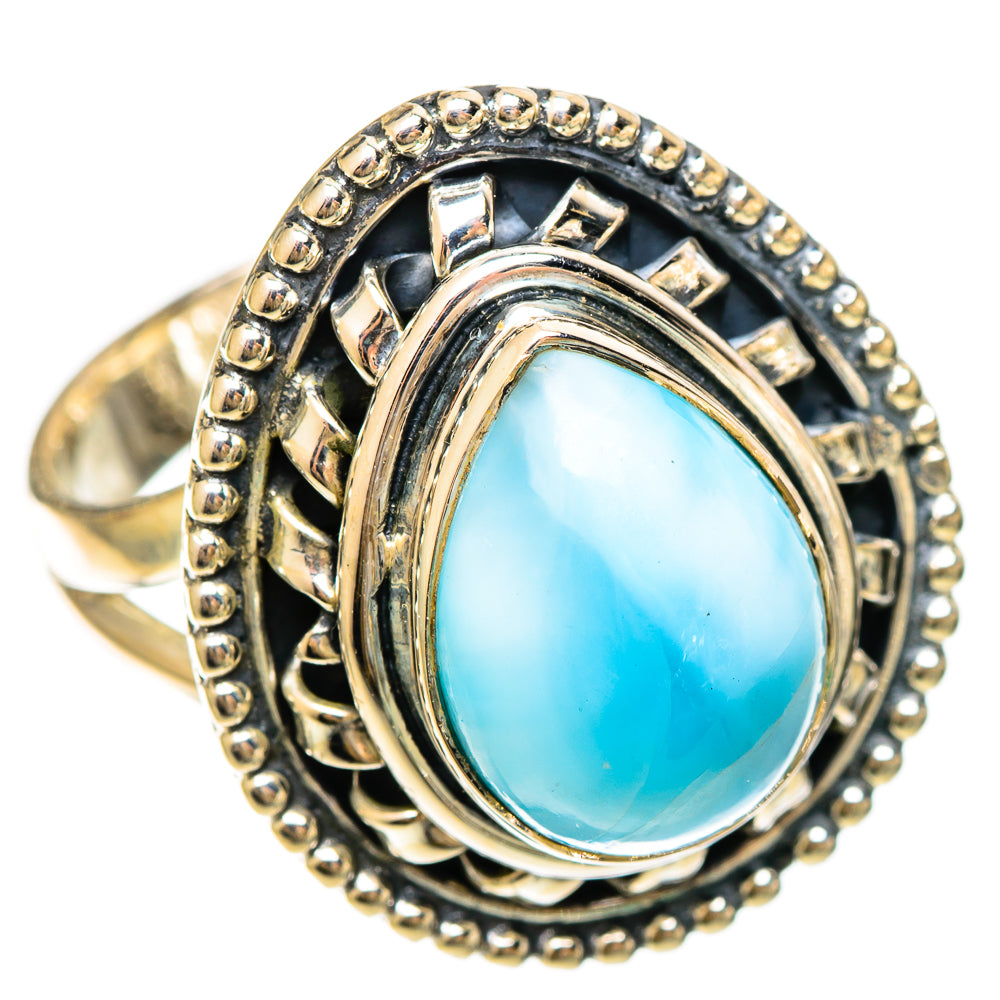Larimar Rings handcrafted by Ana Silver Co - RING109228 - Photo 2