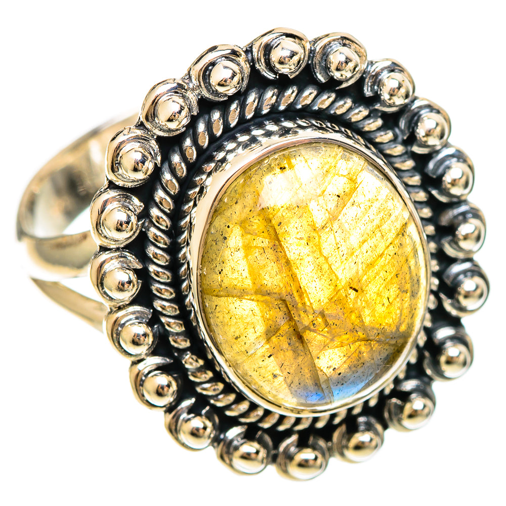 Labradorite Rings handcrafted by Ana Silver Co - RING109229 - Photo 2