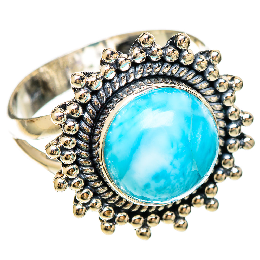 Larimar Rings handcrafted by Ana Silver Co - RING109230 - Photo 2