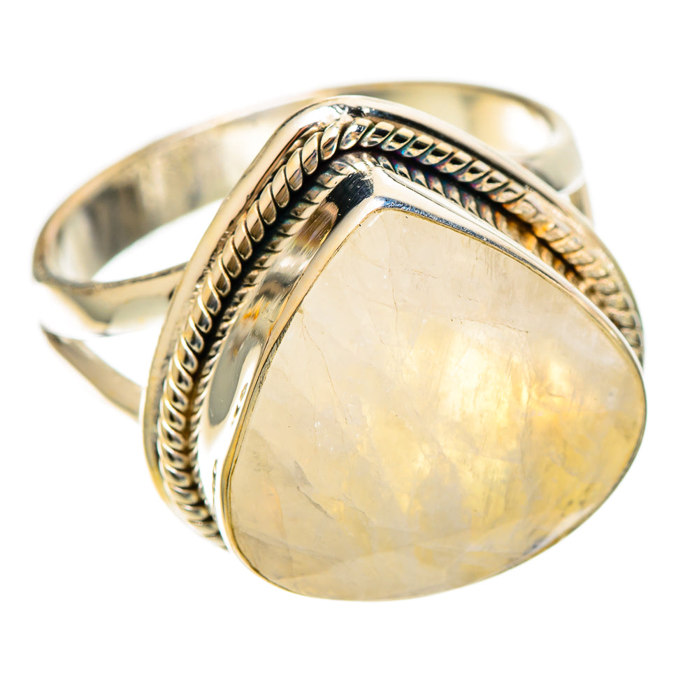 Rainbow Moonstone Rings handcrafted by Ana Silver Co - RING109250 - Photo 2