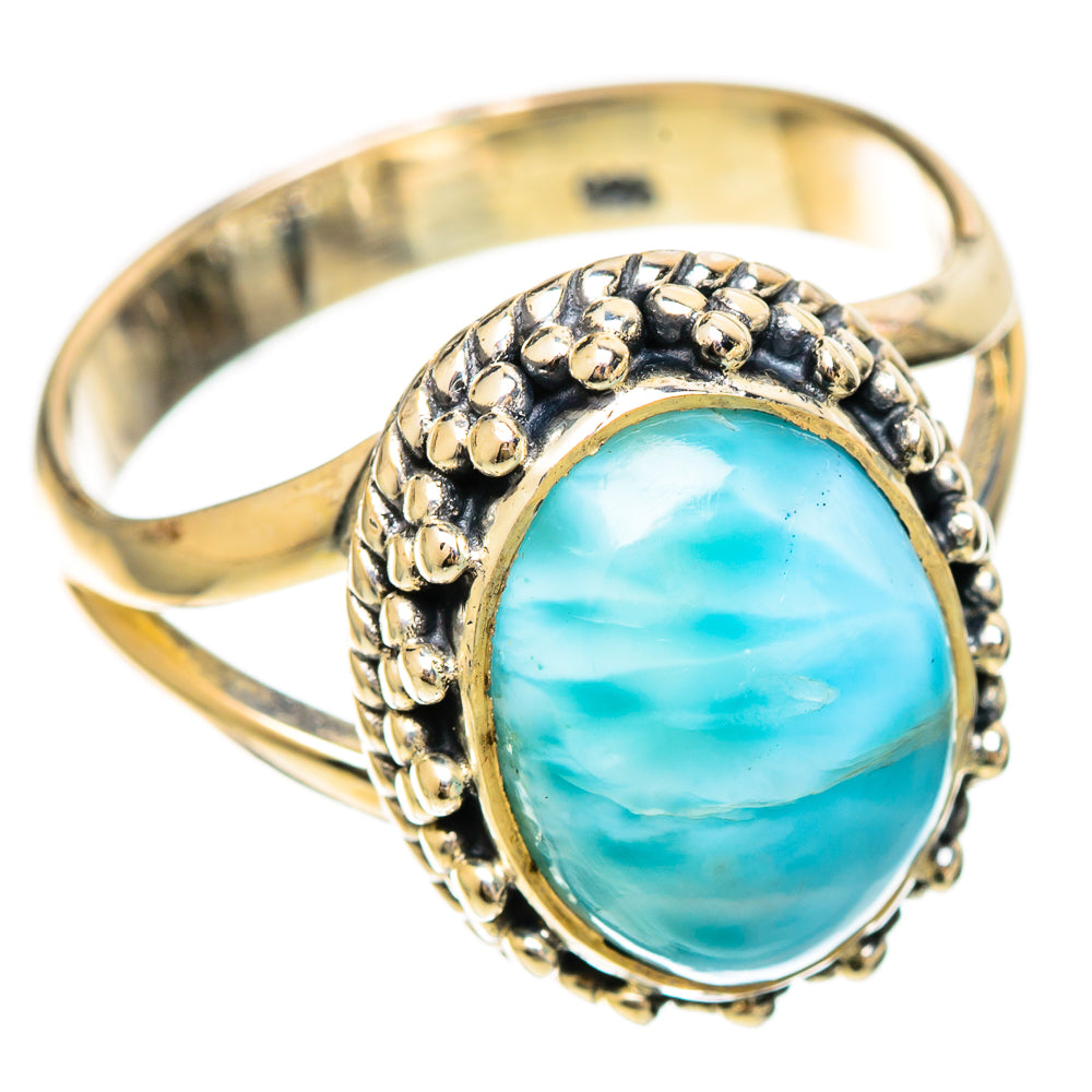 Larimar Rings handcrafted by Ana Silver Co - RING109256 - Photo 2