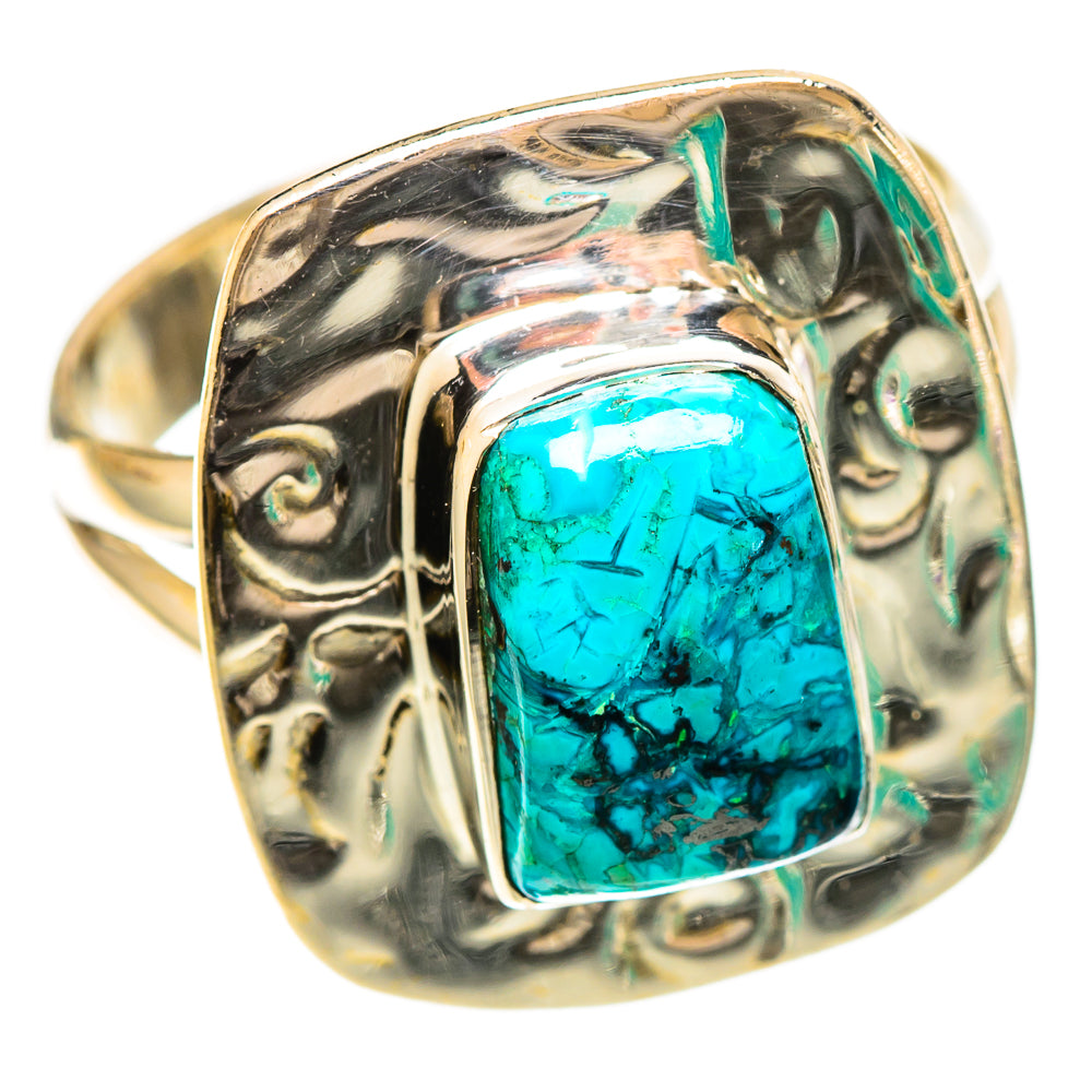 Shattuckite Rings handcrafted by Ana Silver Co - RING109261 - Photo 2