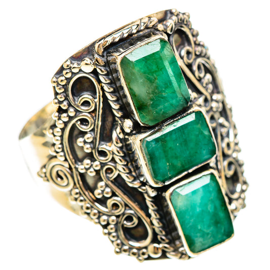 Emerald Rings handcrafted by Ana Silver Co - RING109266 - Photo 2