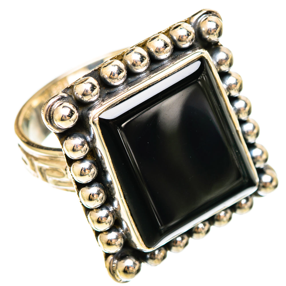 Black Onyx Rings handcrafted by Ana Silver Co - RING109276 - Photo 2