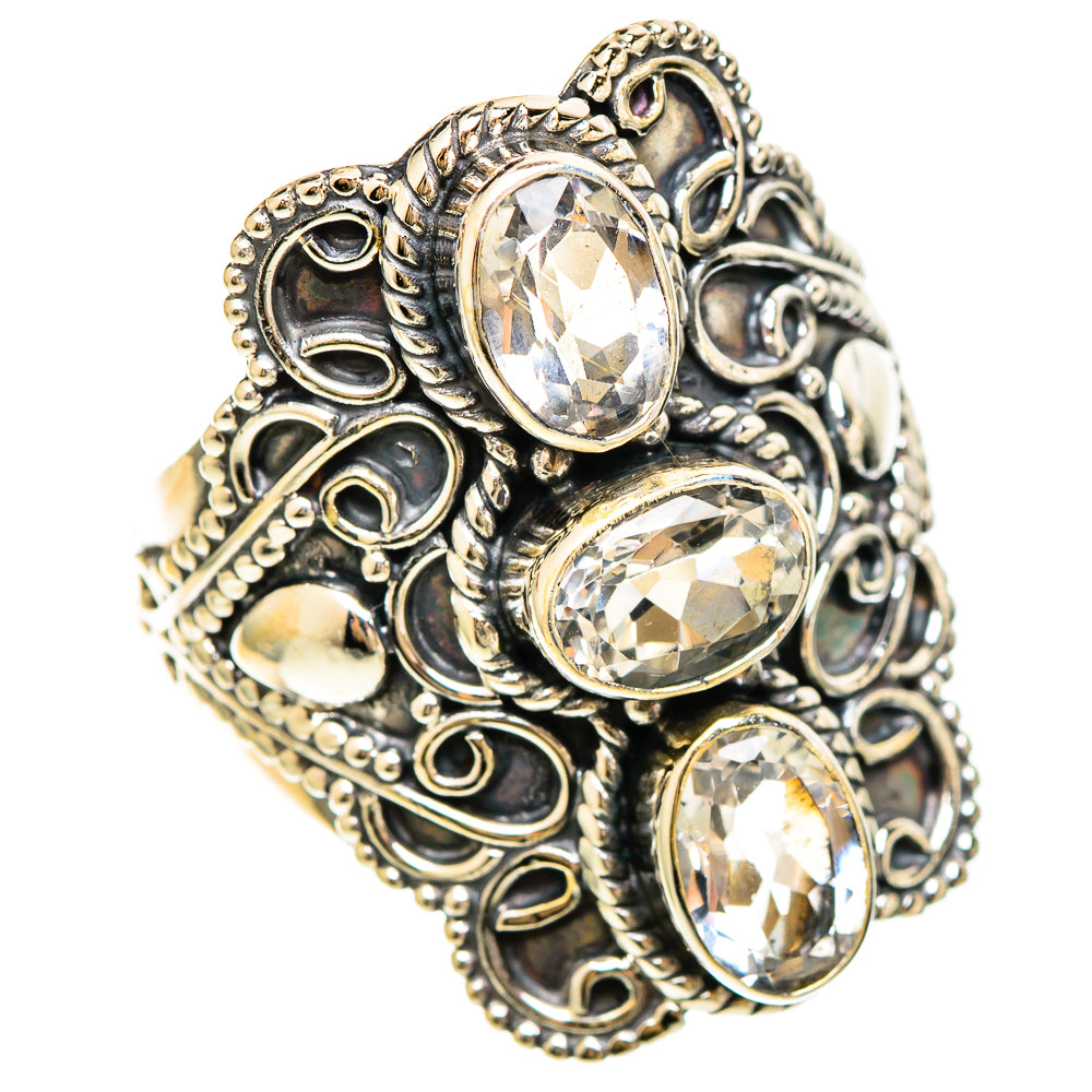 White Quartz Rings handcrafted by Ana Silver Co - RING109282 - Photo 2