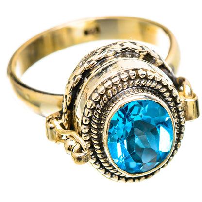 Blue Topaz Rings handcrafted by Ana Silver Co - RING109289 - Photo 2