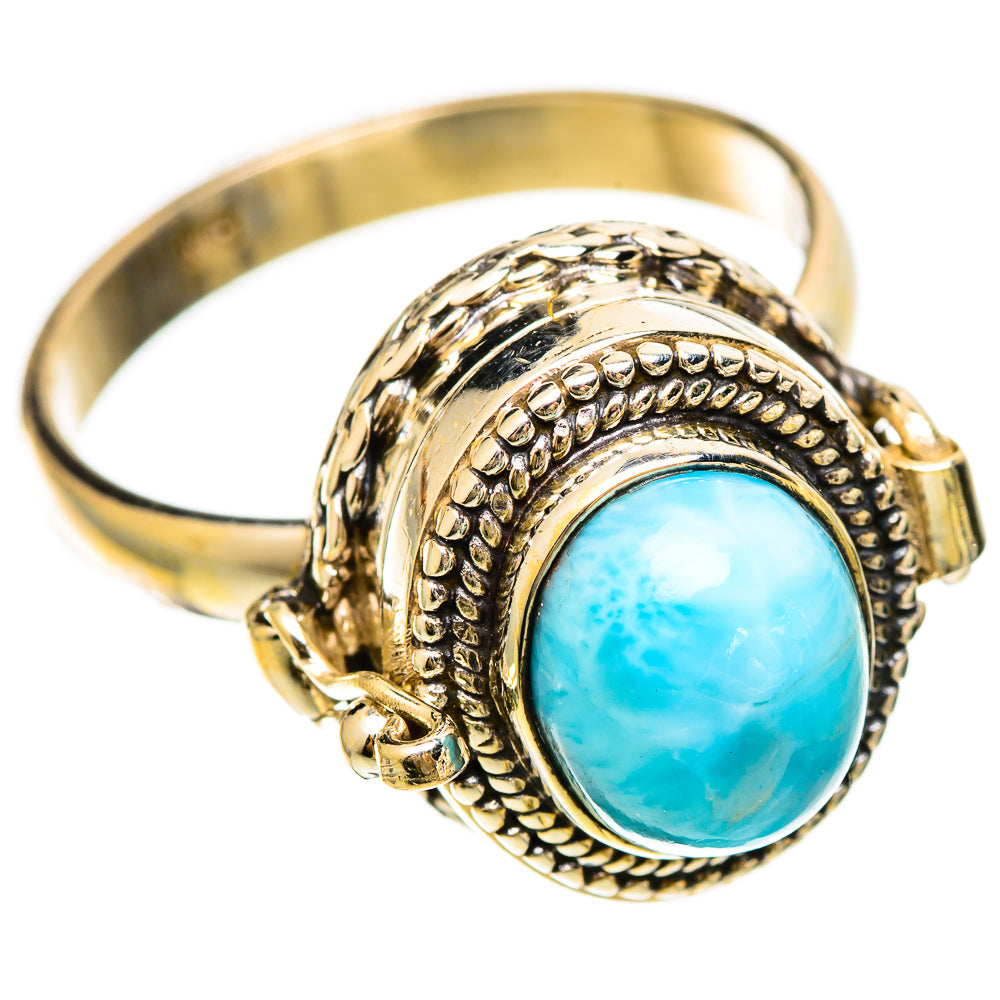 Larimar Rings handcrafted by Ana Silver Co - RING109292 - Photo 2