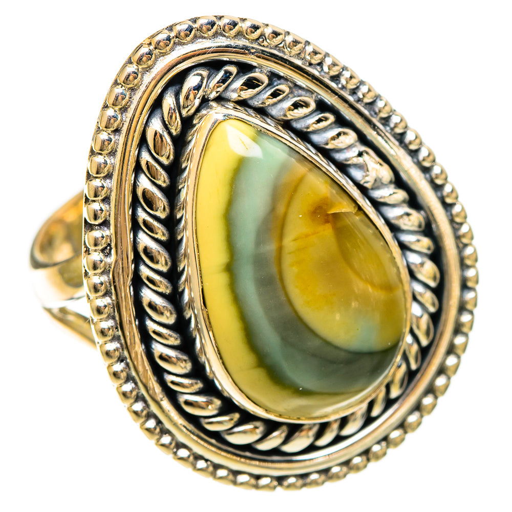 Polychrome Jasper Rings handcrafted by Ana Silver Co - RING109297 - Photo 2