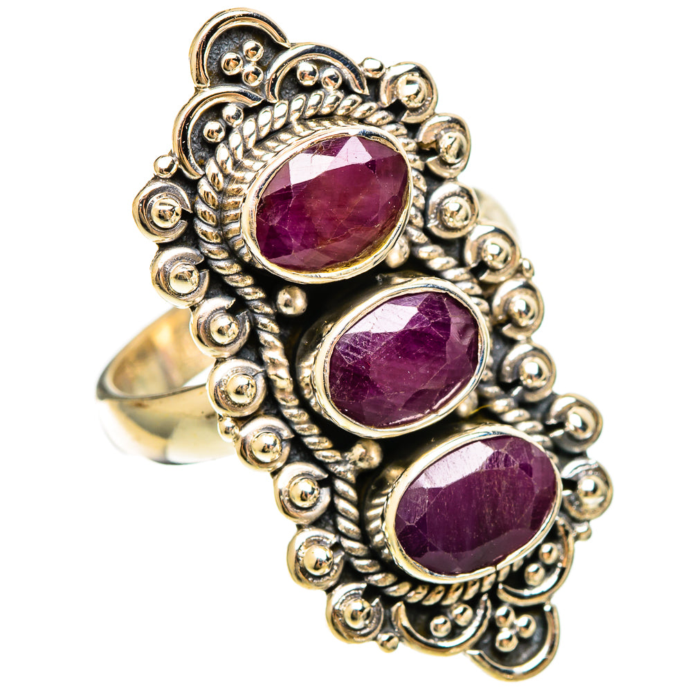 Ruby Rings handcrafted by Ana Silver Co - RING109302 - Photo 2