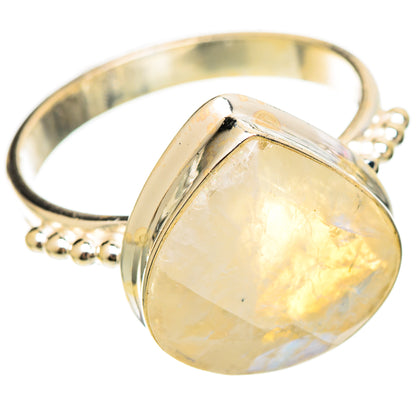 Rainbow Moonstone Rings handcrafted by Ana Silver Co - RING109315 - Photo 2