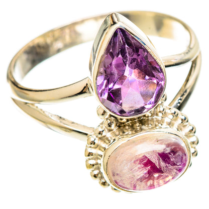 Pink Moonstone Rings handcrafted by Ana Silver Co - RING109318 - Photo 2