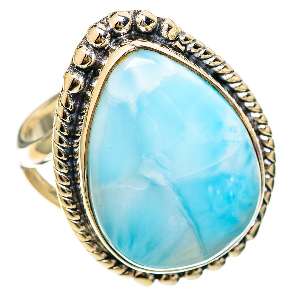 Larimar Rings handcrafted by Ana Silver Co - RING109328 - Photo 2