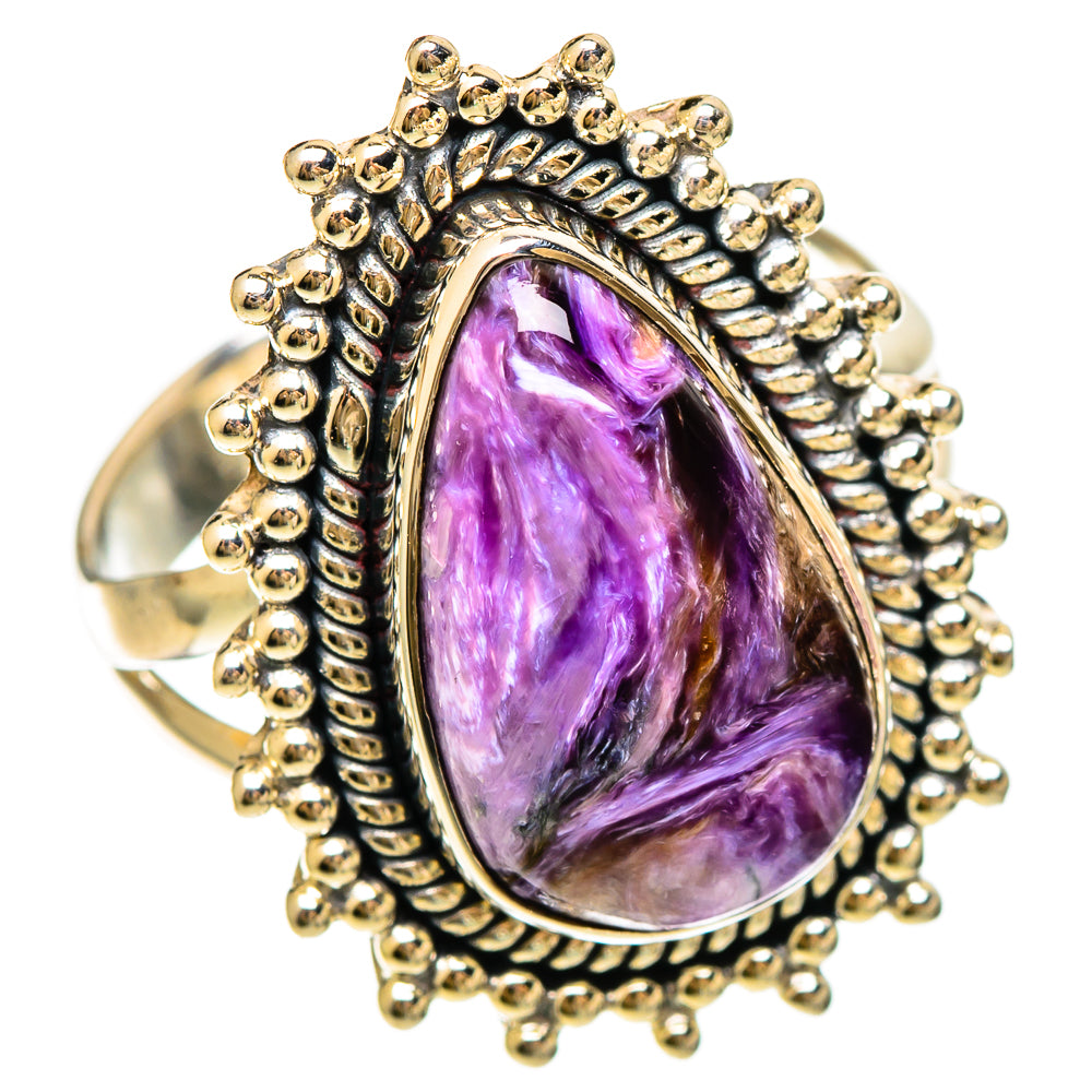 Charoite Rings handcrafted by Ana Silver Co - RING109339 - Photo 2