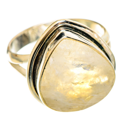 Rainbow Moonstone Rings handcrafted by Ana Silver Co - RING109343 - Photo 2