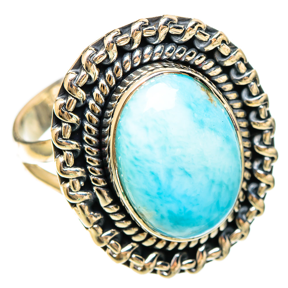 Larimar Rings handcrafted by Ana Silver Co - RING109351 - Photo 2