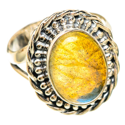 Labradorite Rings handcrafted by Ana Silver Co - RING109352 - Photo 2