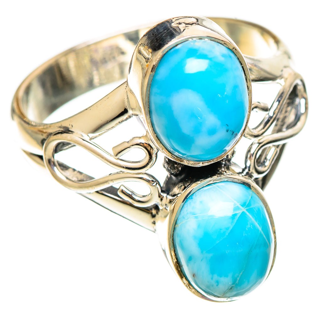 Larimar Rings handcrafted by Ana Silver Co - RING109358 - Photo 2