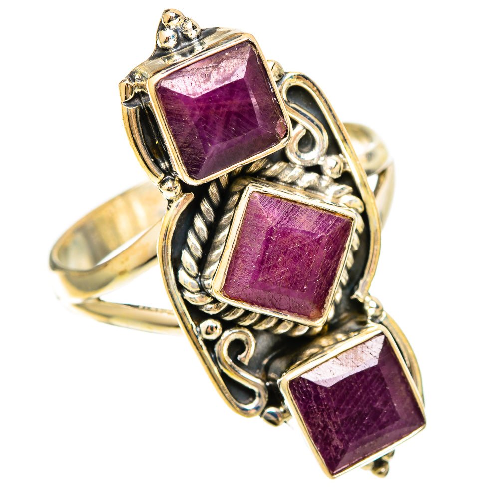 Ruby Rings handcrafted by Ana Silver Co - RING109366 - Photo 2