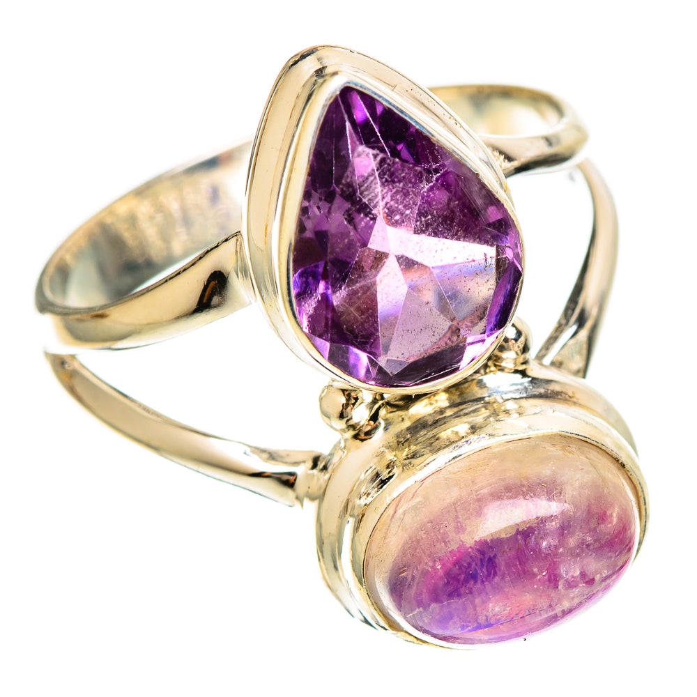 Pink Moonstone Rings handcrafted by Ana Silver Co - RING109382 - Photo 2