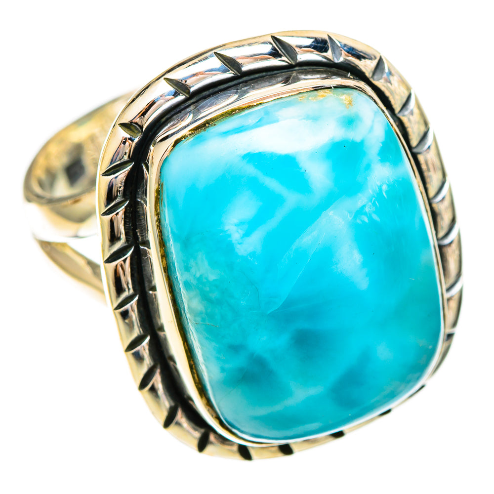 Larimar Rings handcrafted by Ana Silver Co - RING109383 - Photo 2