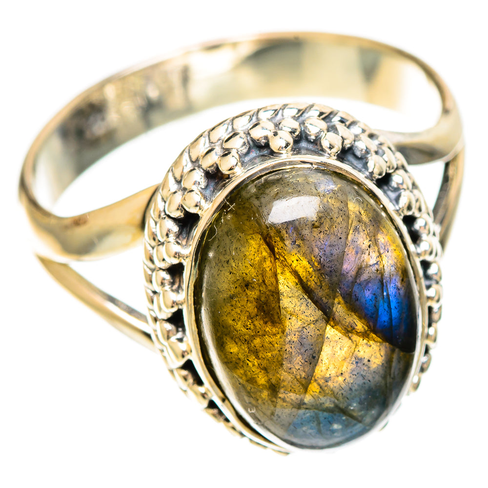 Labradorite Rings handcrafted by Ana Silver Co - RING109384 - Photo 2