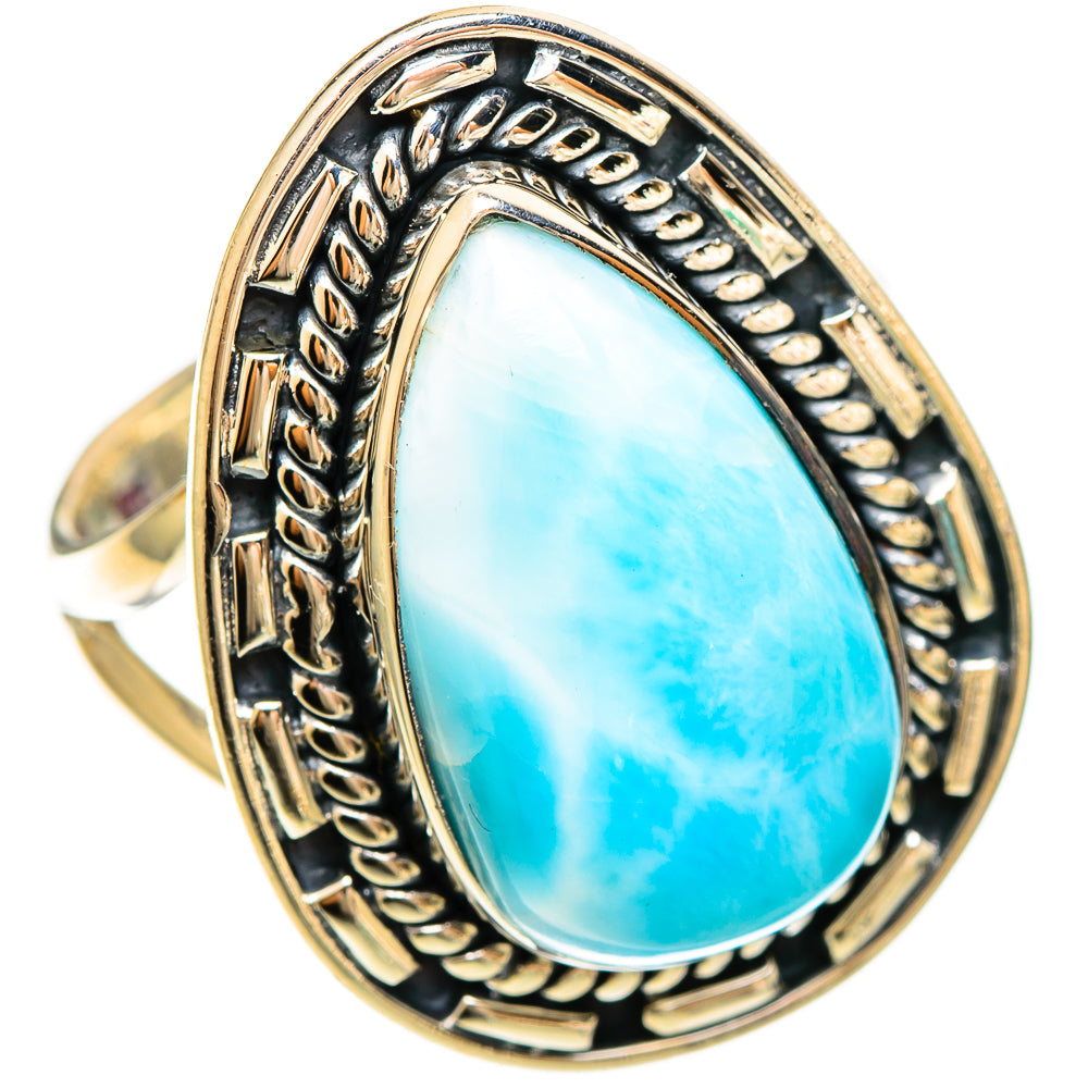 Larimar Rings handcrafted by Ana Silver Co - RING109385 - Photo 2