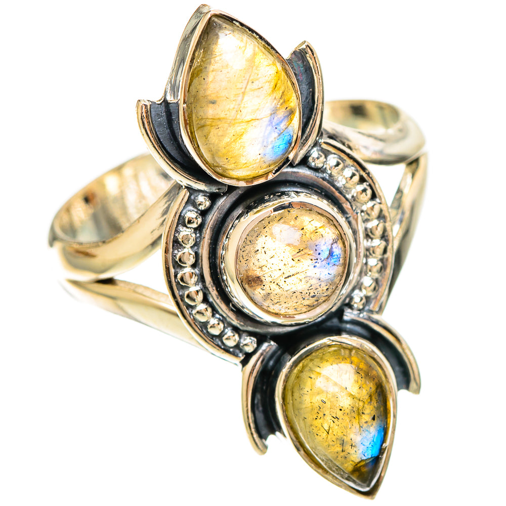 Labradorite Rings handcrafted by Ana Silver Co - RING109386 - Photo 2