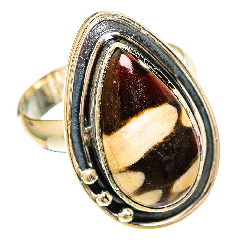 Peanut Wood Jasper Rings handcrafted by Ana Silver Co - RING109395 - Photo 2