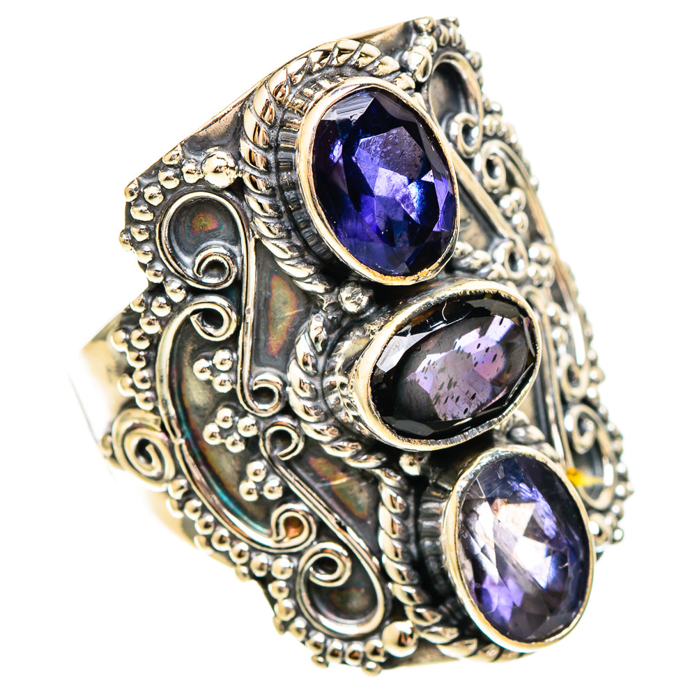 Violet Spinel Rings handcrafted by Ana Silver Co - RING109397 - Photo 2