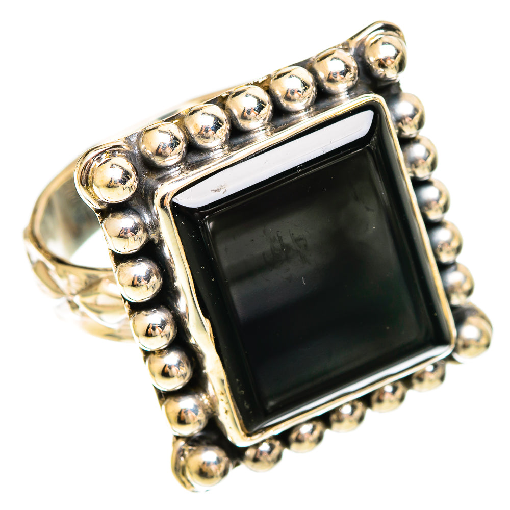 Black Onyx Rings handcrafted by Ana Silver Co - RING109399 - Photo 2