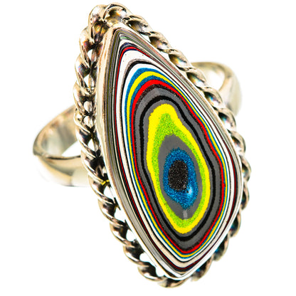 Fordite Rings handcrafted by Ana Silver Co - RING109410 - Photo 2
