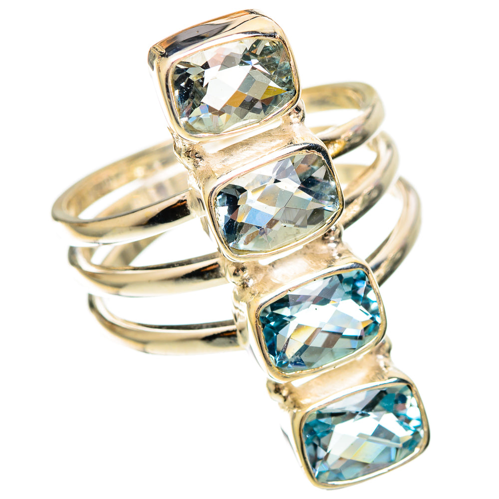 Blue Topaz Rings handcrafted by Ana Silver Co - RING109416 - Photo 2