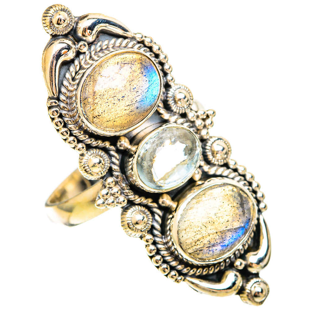Labradorite Rings handcrafted by Ana Silver Co - RING109417 - Photo 2