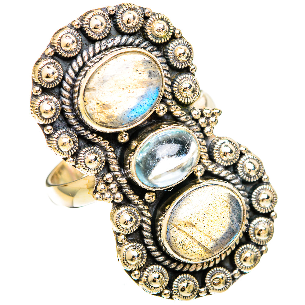 Labradorite Rings handcrafted by Ana Silver Co - RING109419 - Photo 2