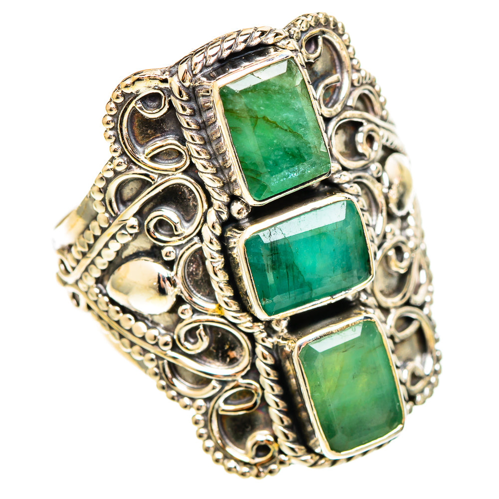 Emerald Rings handcrafted by Ana Silver Co - RING109422 - Photo 2