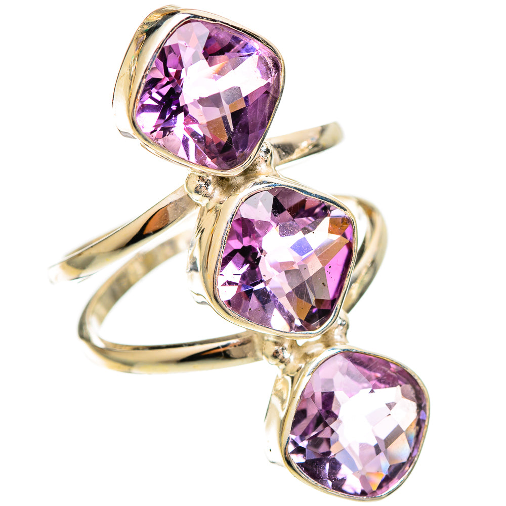 Amethyst Rings handcrafted by Ana Silver Co - RING109434 - Photo 2
