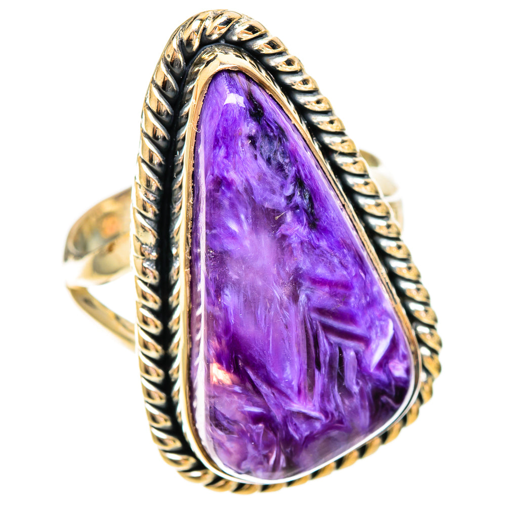 Charoite Rings handcrafted by Ana Silver Co - RING109435 - Photo 2