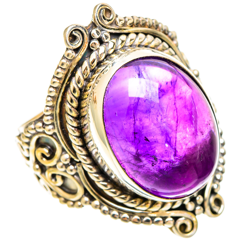 Amethyst Rings handcrafted by Ana Silver Co - RING109438 - Photo 2
